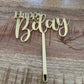 Happy birthday cake topper • Acrylic cake topper