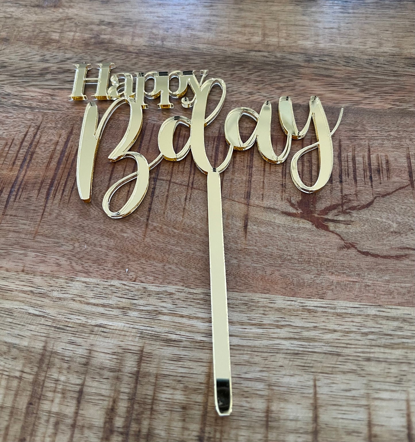 Happy birthday cake topper • Acrylic cake topper