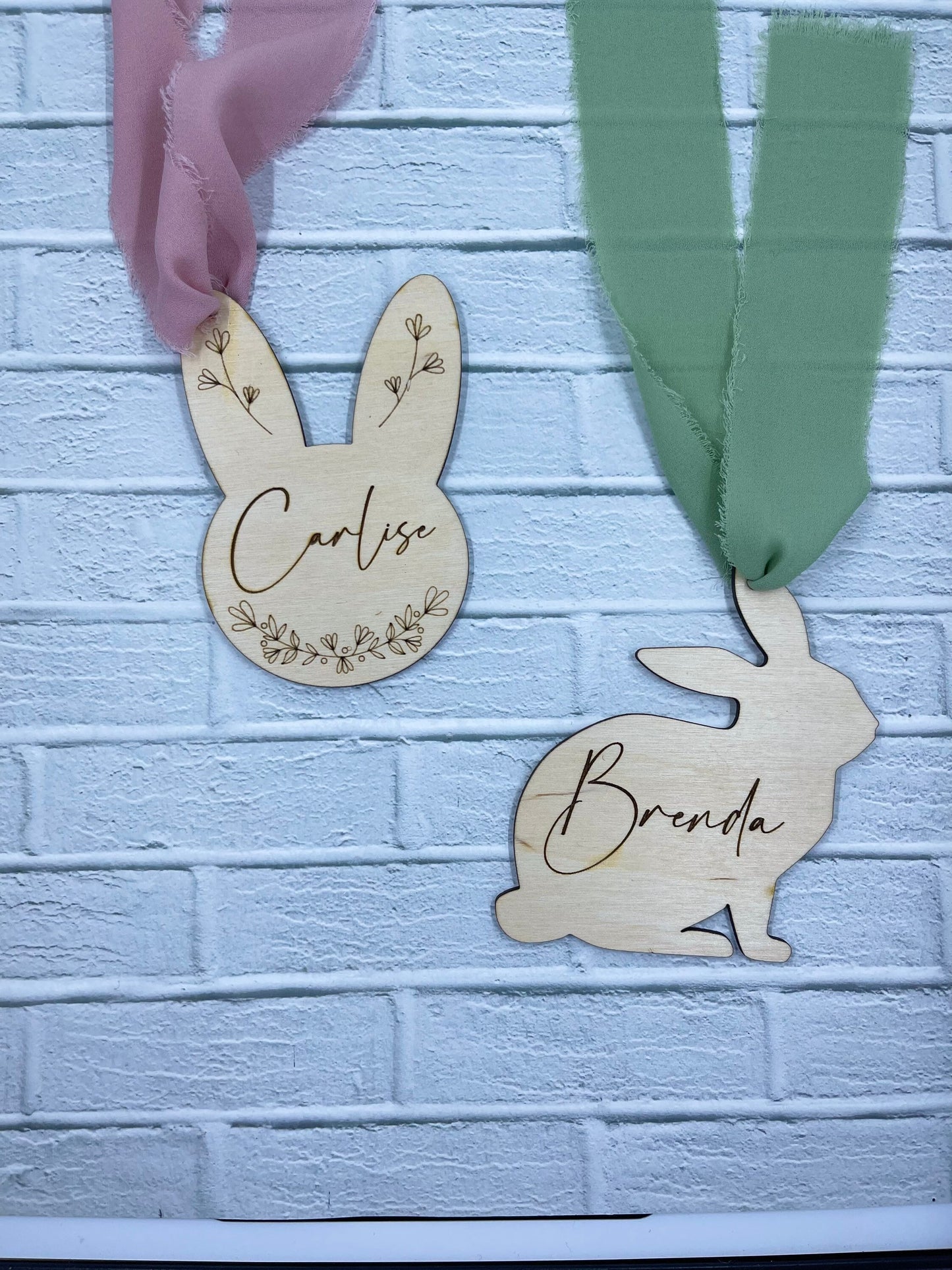 Personalized Easter basket tag | Easter basket tag | Personalized Easter Bunny tag | Name Charm | Custom name tag | Wood Easter name tag