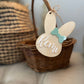 Easter basket tag Personalized Easter Bunny tag Name Charm Custom name tag Wood Easter name tag