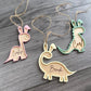 Dinosaur Easter Tag | Easter basket tag | Personalized Easter Bunny tag | Name Charm | Custom name tag | Wood Easter name tag| Trex tag