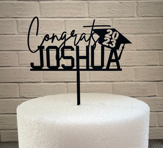 Graduation cake toppers • graduation decorations 2023 • Class of 2023 • Congrats grad