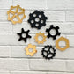 Handyman Cake Charms • Gears cake charms • Masculine cake decoration • Mechanic cake charm