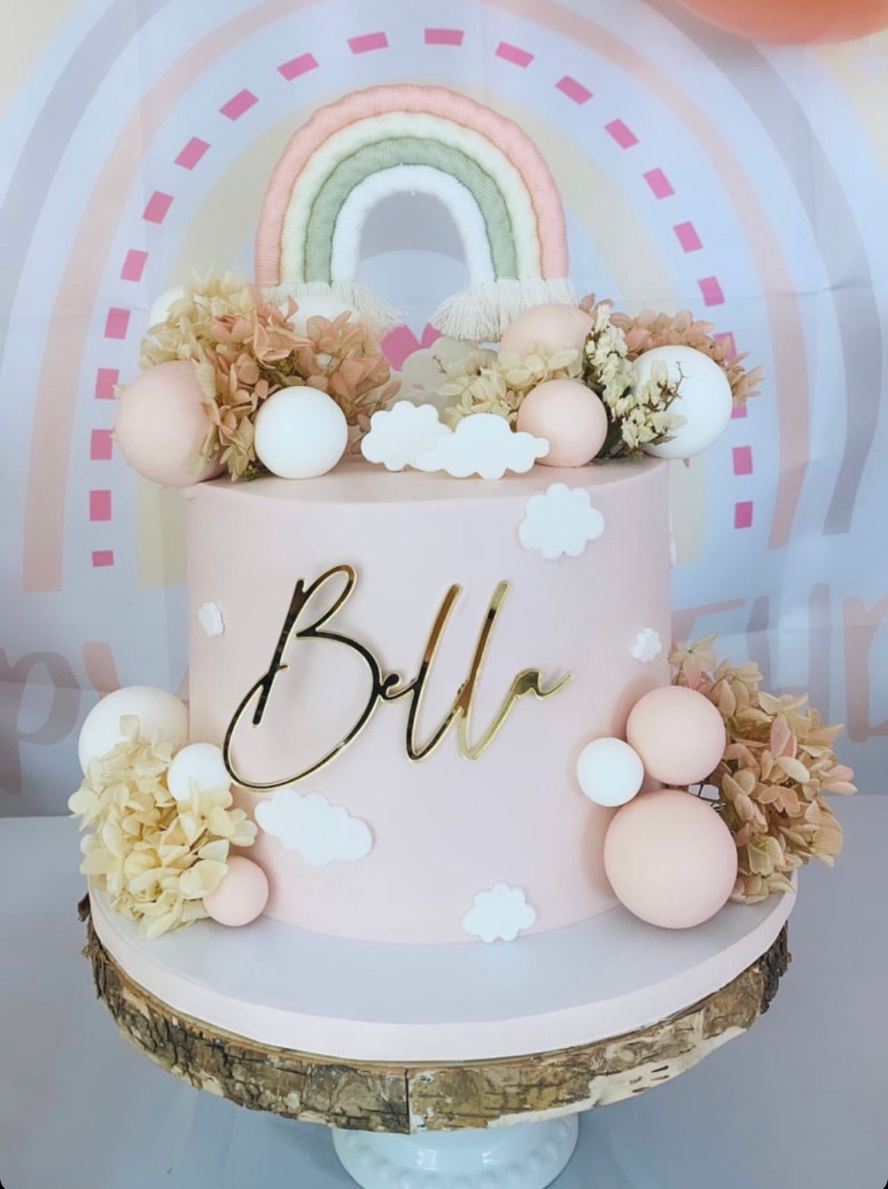 Name cake charm • personalized cake charm • minimalist cake charm