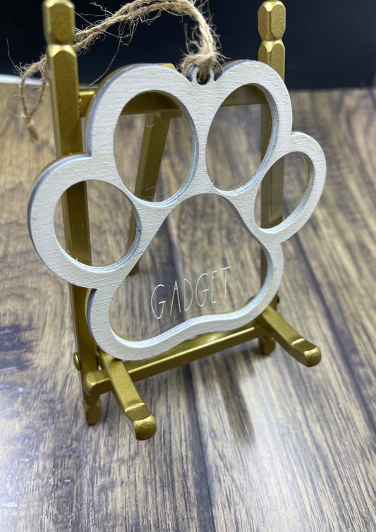 Pet Personalized Christmas Ornament | Custom pet ornament | Personalized acrylic ornament | Pet footprint ornament