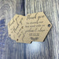Wedding favor tag - Thank you for sharing our first meal with us tag - Wedding dinner tags - Qty 25